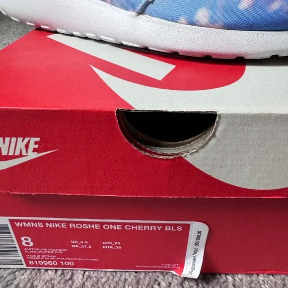 Nike Roshe run one cherry blossom sz 8 women’s walking gym workout shoes - Picture 2 of 8